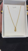 CHAIN PENDANT-18(24K Gold Plated) D75