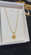 CHAIN PENDANT-18(24K Gold Plated) D74